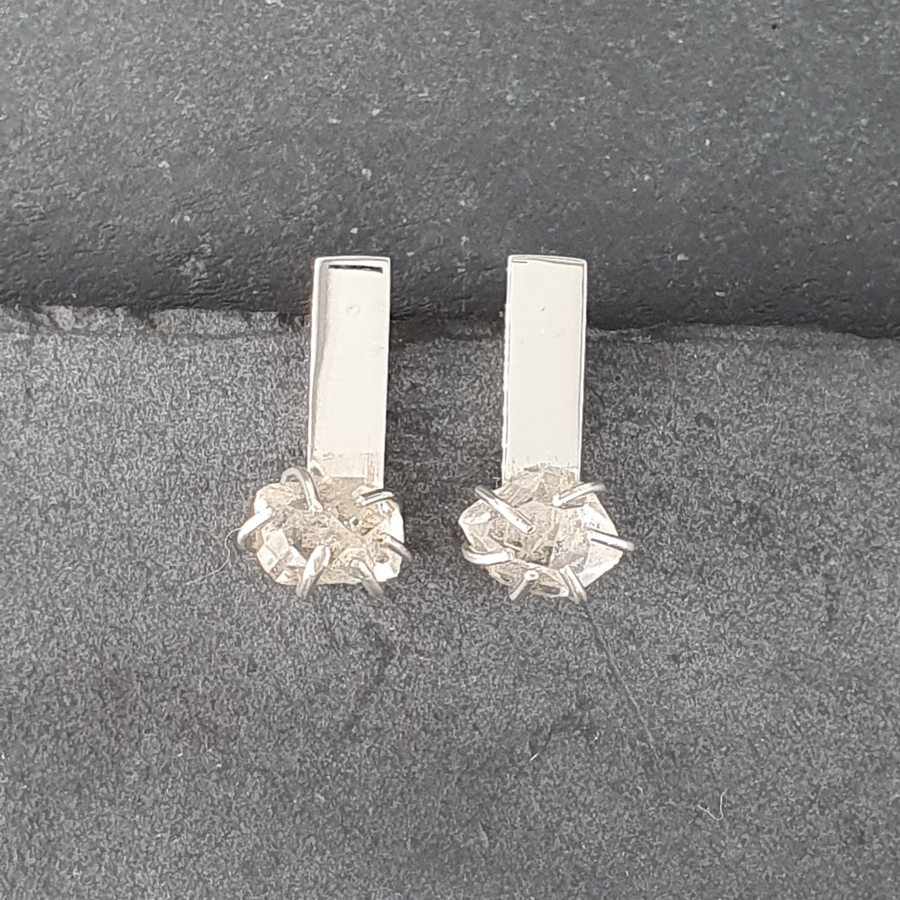 Primary Product Image for Stela Studs with Herkimer Diamond Crystals